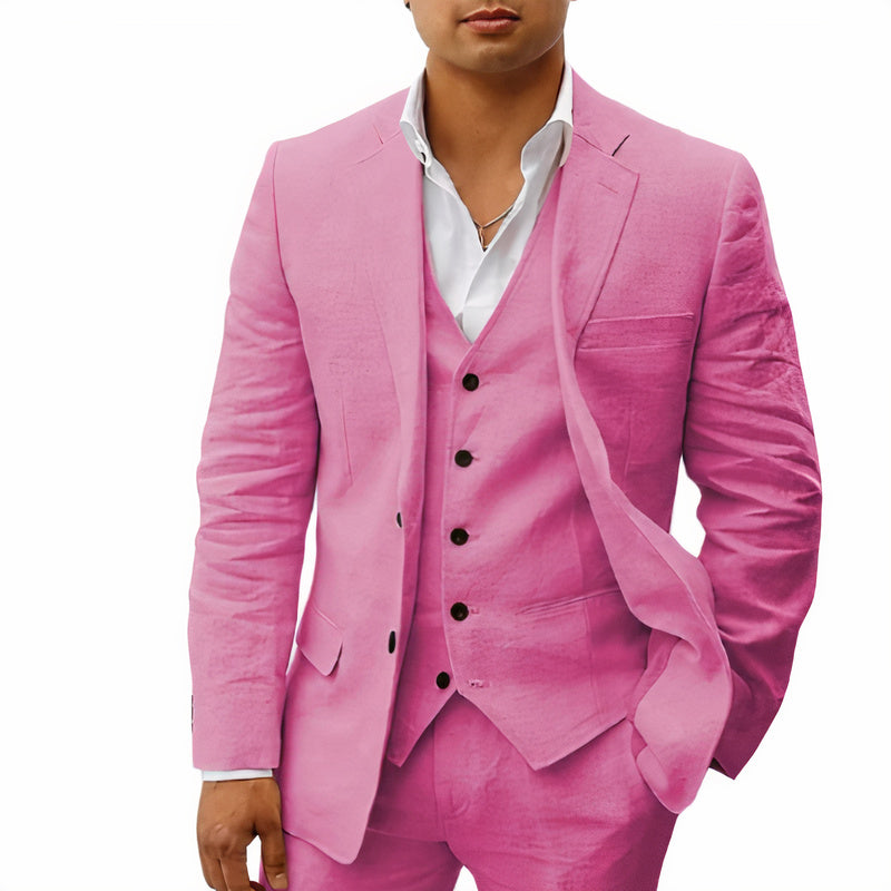Lambert – Heren 3 Delig Pak Slim Fit | Blazer Gilet Pantalon voor Bruiloft en Zakelijk