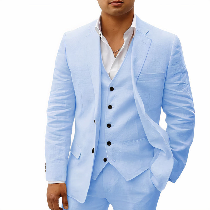Lambert – Heren 3 Delig Pak Slim Fit | Blazer Gilet Pantalon voor Bruiloft en Zakelijk