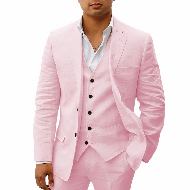 Lambert – Heren 3 Delig Pak Slim Fit | Blazer Gilet Pantalon voor Bruiloft en Zakelijk