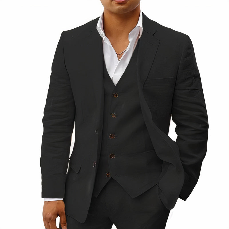 Lambert – Heren 3 Delig Pak Slim Fit | Blazer Gilet Pantalon voor Bruiloft en Zakelijk