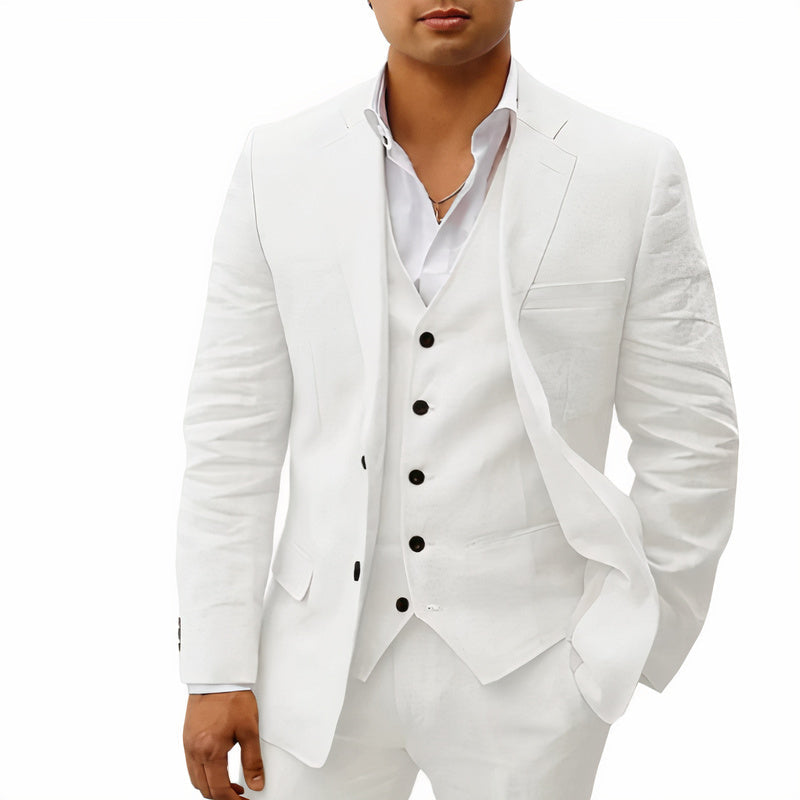 Lambert – Heren 3 Delig Pak Slim Fit | Blazer Gilet Pantalon voor Bruiloft en Zakelijk