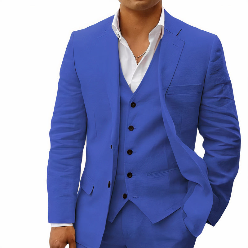 Lambert – Heren 3 Delig Pak Slim Fit | Blazer Gilet Pantalon voor Bruiloft en Zakelijk