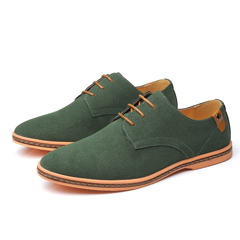 Heren Suède Veterschoenen Stijlvol en Comfortabel - Mode Vibes