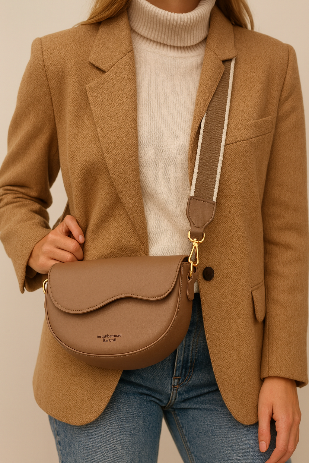 Vegan Crossbody Tas Dames Leer Klein en Stijlvol - Mode Vibes