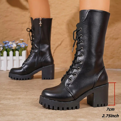 Dames Veterlaarzen Stoer Fleur Design