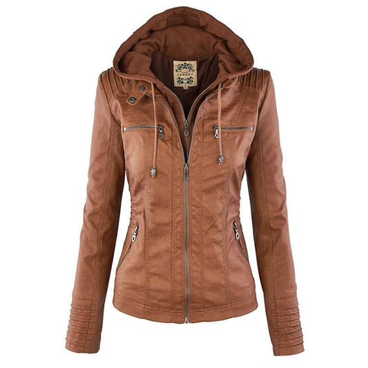 Dames Lederen Zomerjas Amara Stijlvol - Mode Vibes