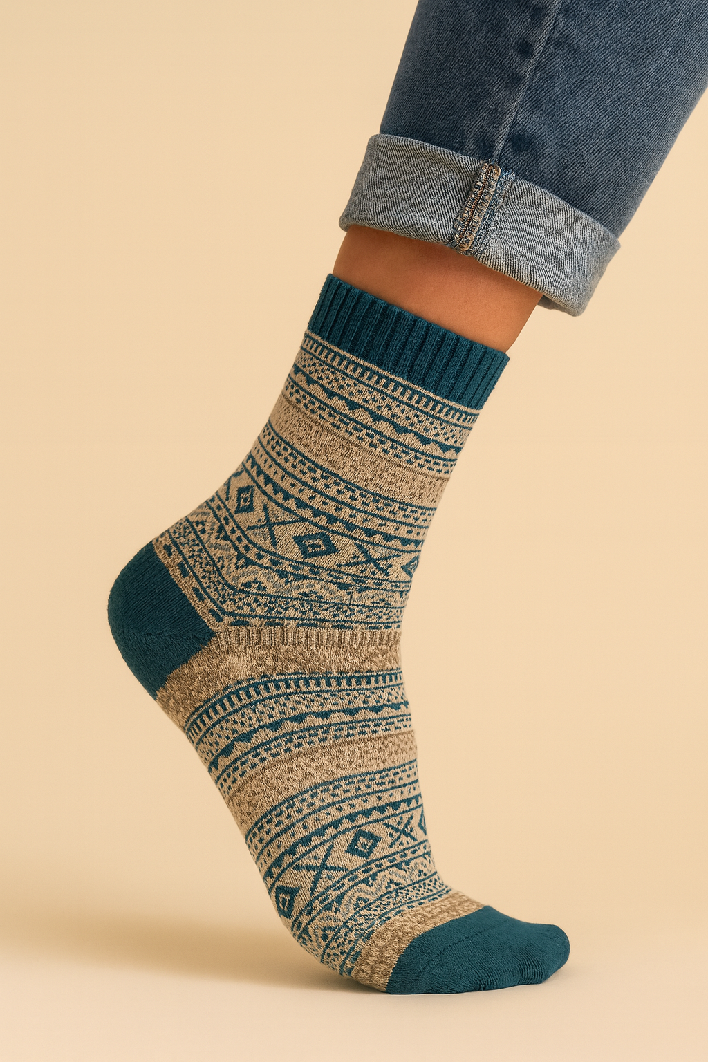 Dames Sokken 5-Pack Warm en Zacht Scandinavisch Ontwerp - Mode Vibes