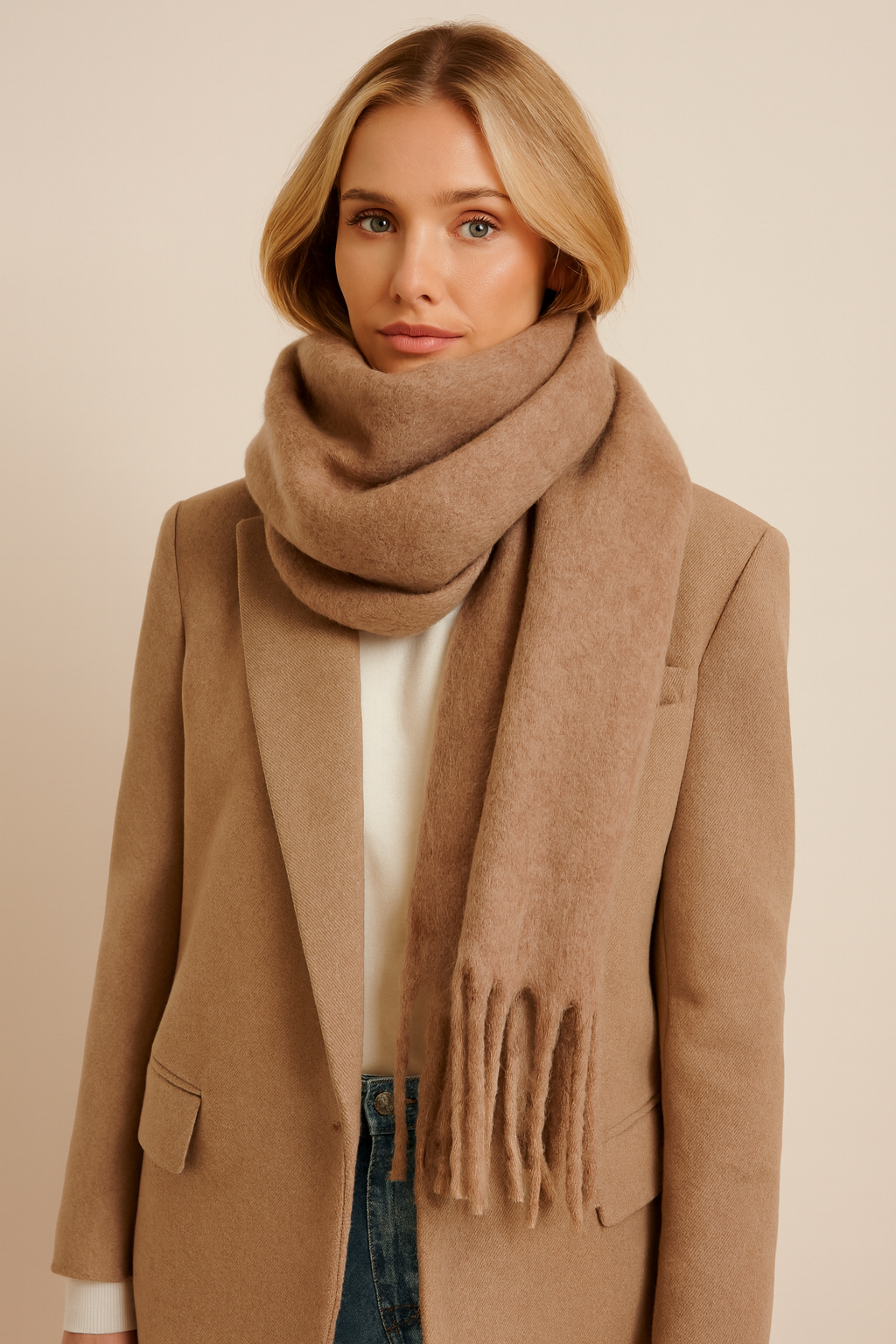 Dames Wollen Sjaal Warm en Zacht - Mode Vibes