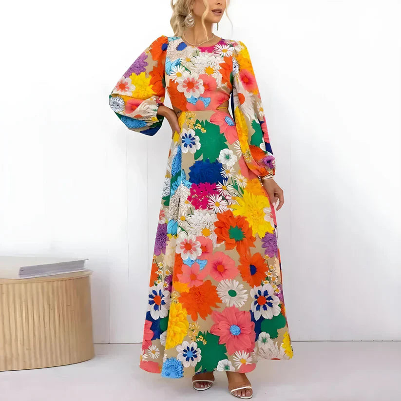 Bloemenjurk Maxi Jurk Zomerjurk Vrouw - Mode Vibes