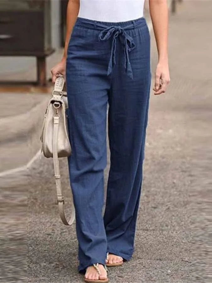 Claudia | Pantaloni in lino per donna