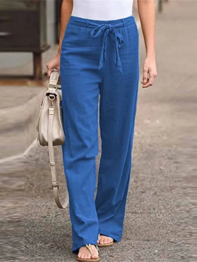 Grau Leinenhose für Damen