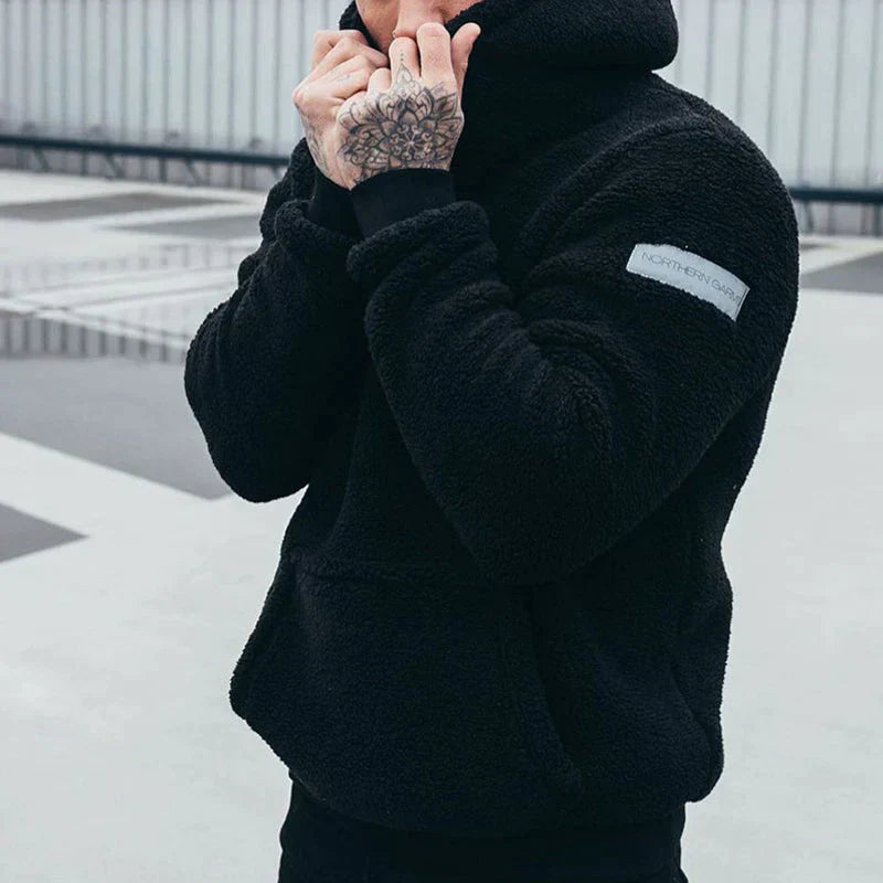 Pluche Hoodie Lange Mouwen Zacht Louis