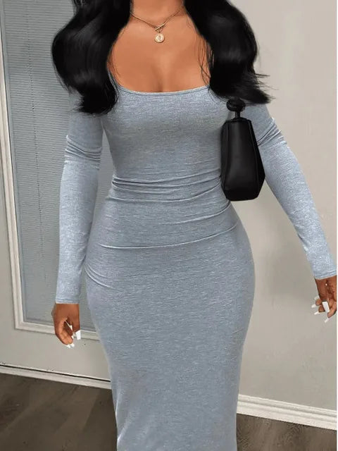 LW BASICS Korte Mouw Casual Maxi Jurk