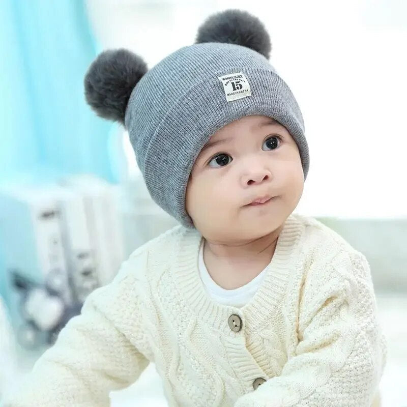 Kinder Muts Warm met Pompom Winter