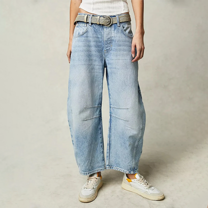 Dames Baggy Jeans Losse Zittende Broek
