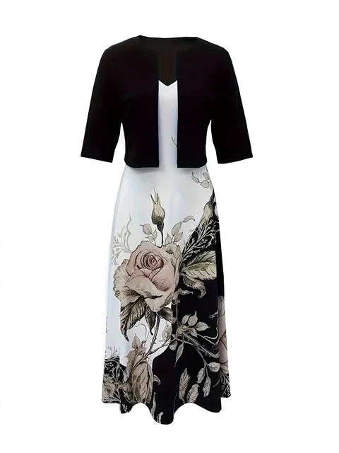 Stijlvolle Luxe De Maxi Jurk Verleiding Set van Wordrobe Wonder