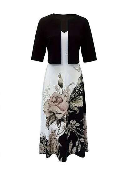 Stijlvolle Luxe De Maxi Jurk Verleiding Set van Wordrobe Wonder