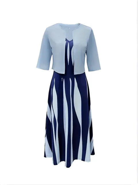 Lady Elegant Maxi Jurk Set van Elegance Couture