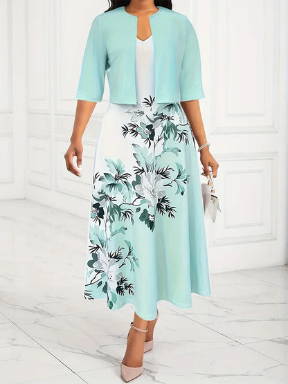 Stijlvolle Luxe De Maxi Jurk Verleiding Set van Wordrobe Wonder
