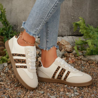 Dames Sneakers met Dierenprint Lage Zool Trendy - Mode Vibes