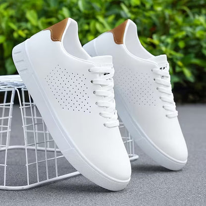 Skateschoenen voor Mannen met Vetersluiting en Perforatie - Mode Vibes