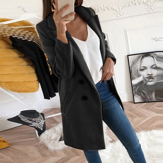 Lale | Lange Dames Blazer – Elegant, Modern & Comfortabel 0