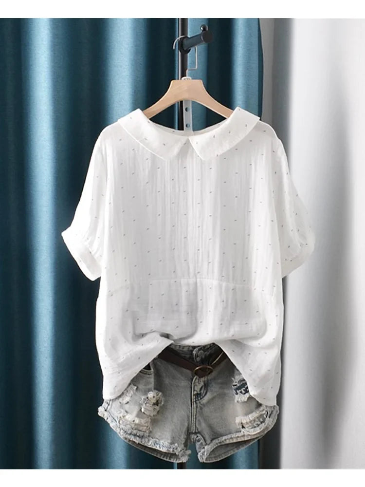 Lamtrip Kawaii Polkadot Zomerblouse