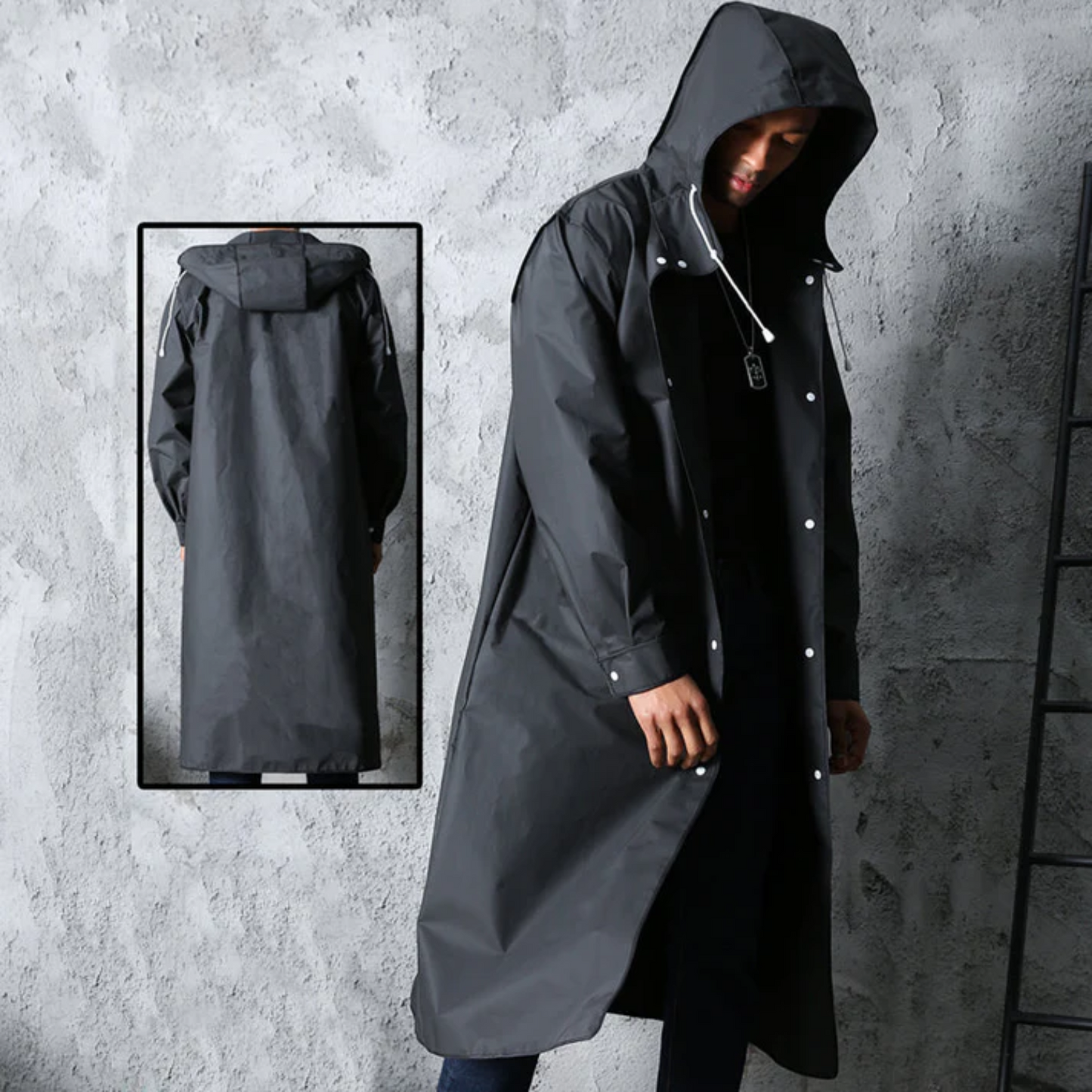 Waterdichte Heren Regenjas met Capuchon Titan Waterproof