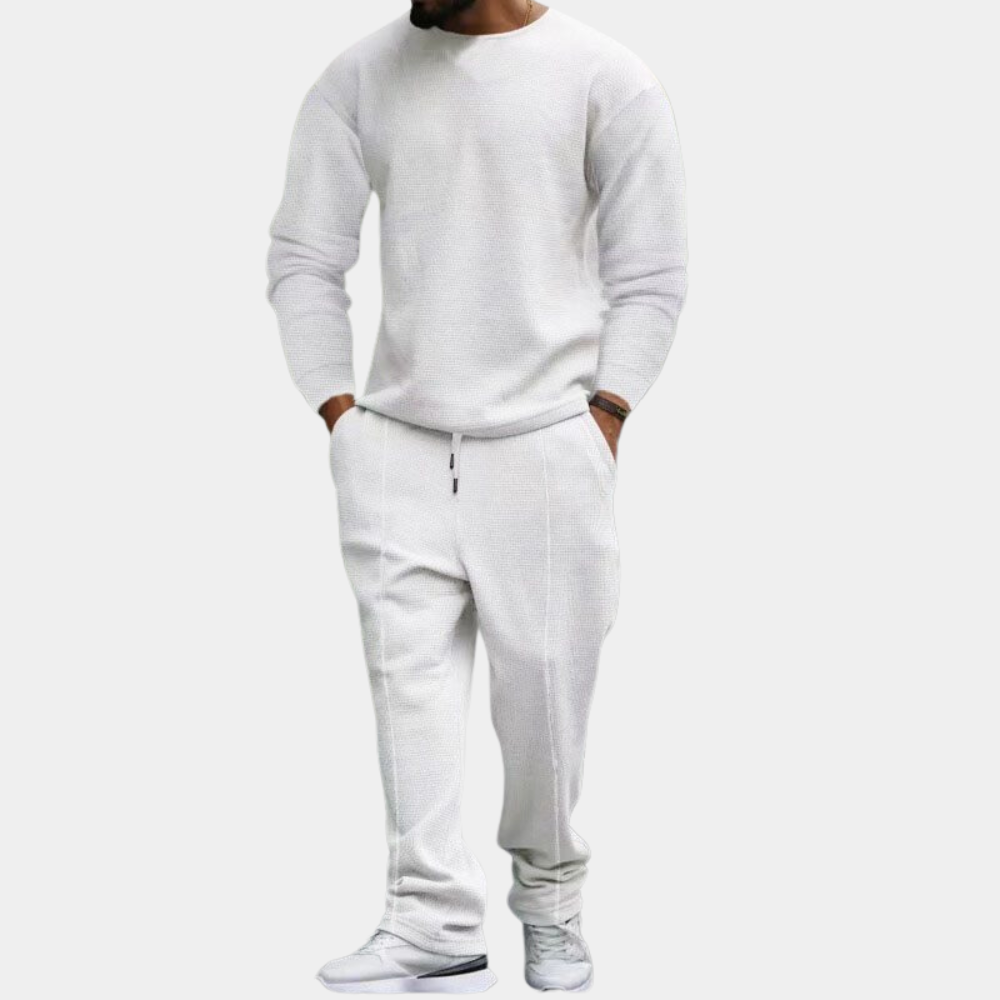 Stijlvolle Tweedelige Set voor Heren Relaxed Fit - Mode Vibes