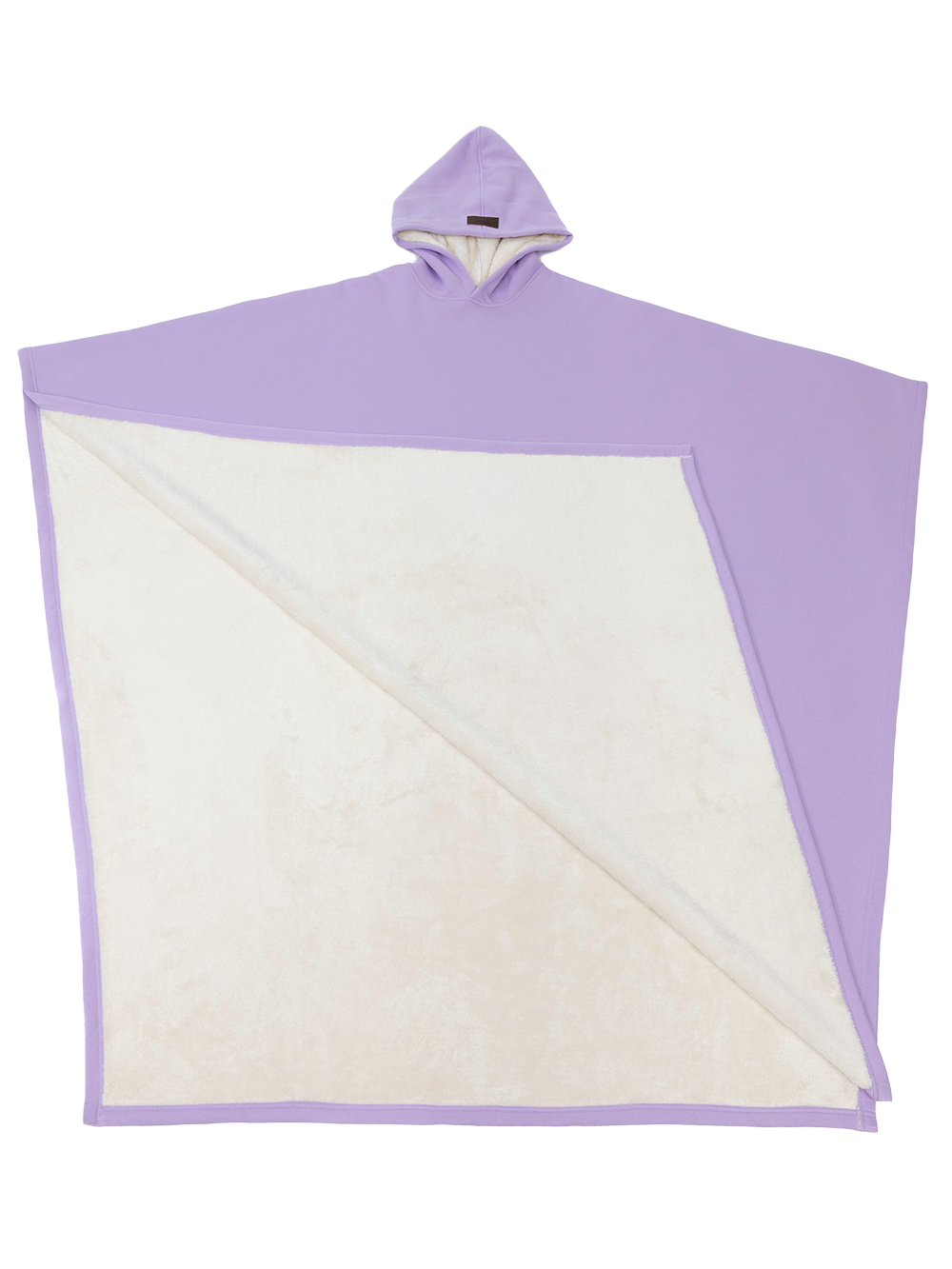 Fleece Poncho met Capuchon Luxe Warm en Zacht