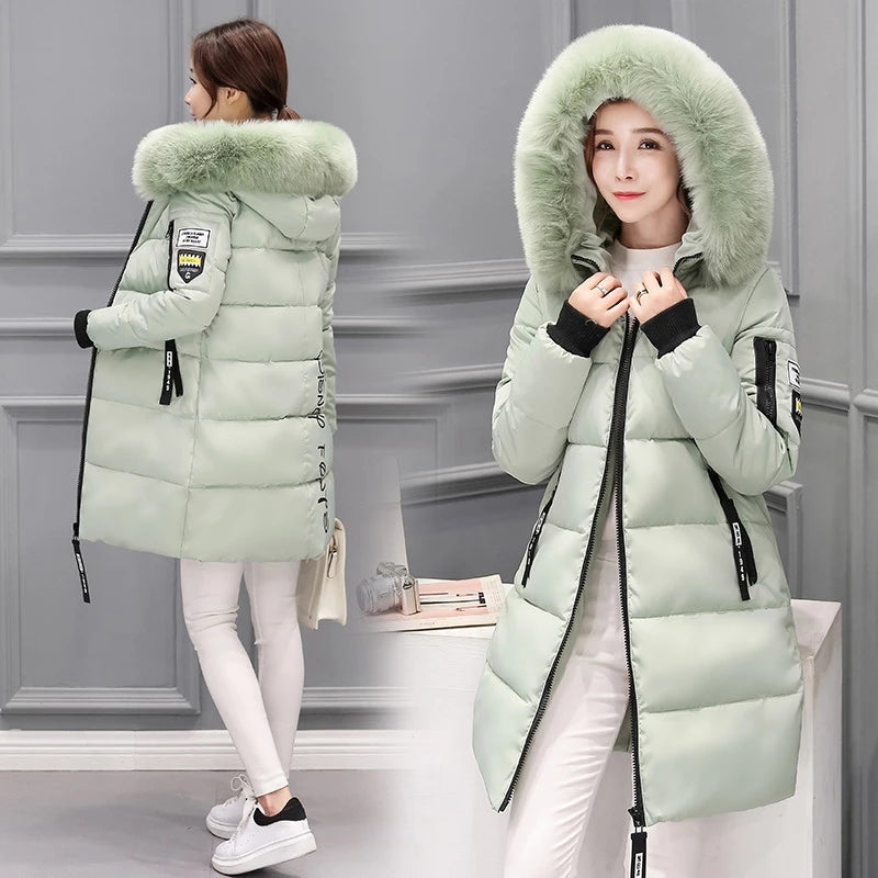 Dames Winterjas met Capuchon en Rits - Warm en Comfortabel