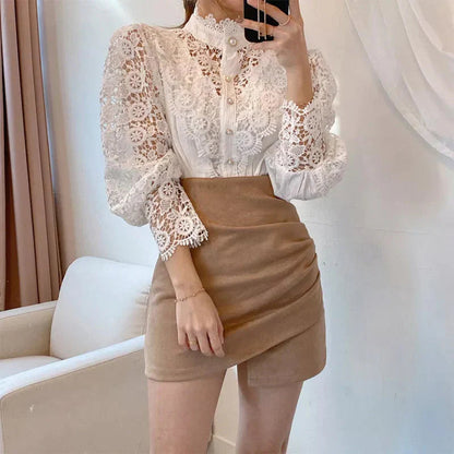 Lea | Elegantie Bloemen Blouse