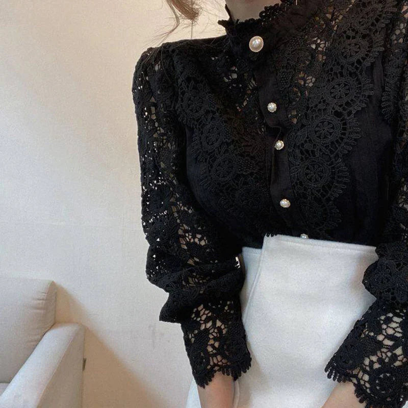 Lea | Elegantie Bloemen Blouse