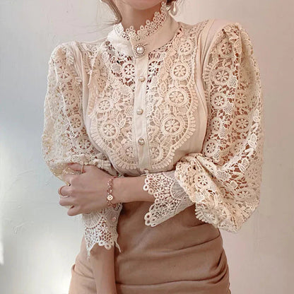Lea | Elegantie Bloemen Blouse