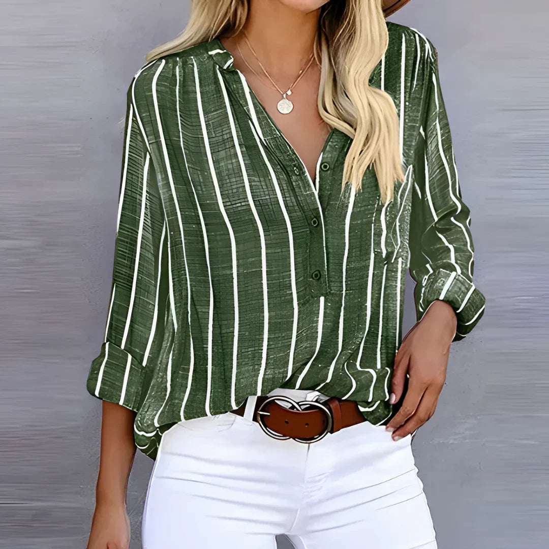Lena | Elegante e comoda camicetta a righe