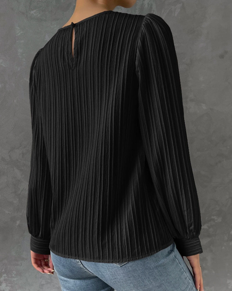 Lena | Elegante maglia a maniche lunghe con scollo rotondo