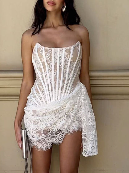 Lena | Elegante mini abito con design a corsetto