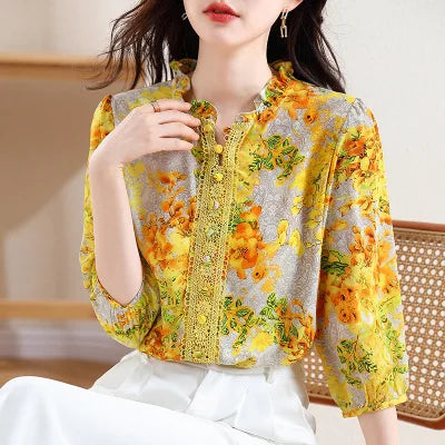 Zomerse Dames Blouse met Modieuze Print