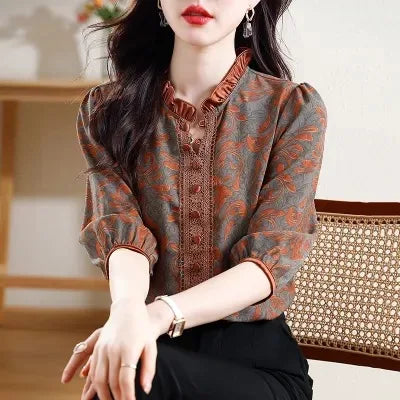 Zomerse Dames Blouse met Modieuze Print