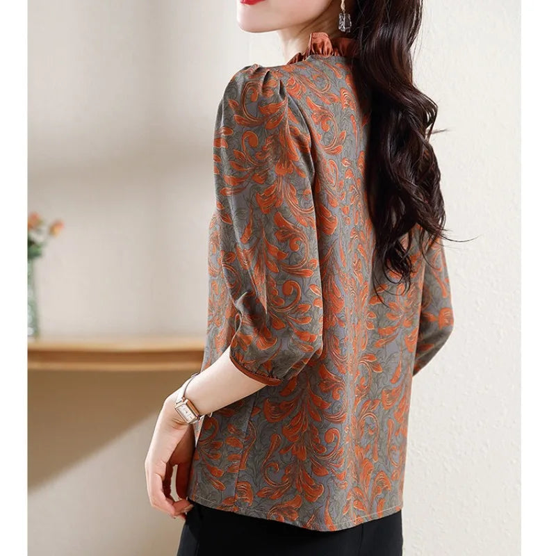 Zomerse Dames Blouse met Modieuze Print