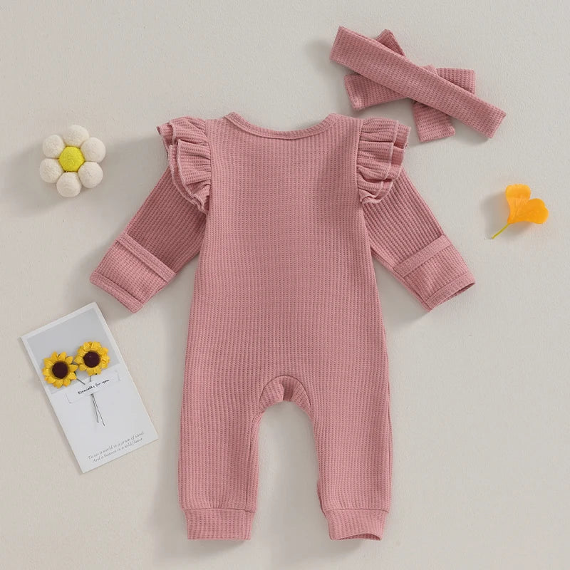 Schattig Babypakje voor Meisjes met Ruches