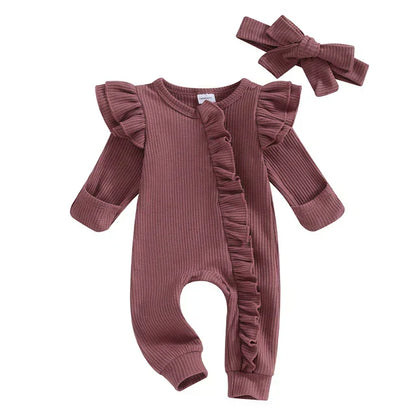 Schattig Babypakje voor Meisjes met Ruches