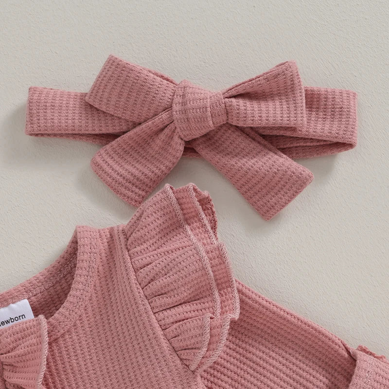 Schattig Babypakje voor Meisjes met Ruches