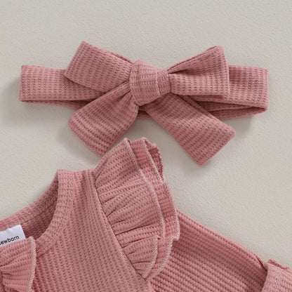 Schattig Babypakje voor Meisjes met Ruches