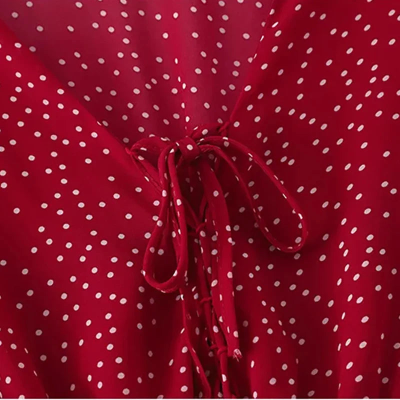 Zomerse Elegance Vintage Polka Dot Playsuit 2024