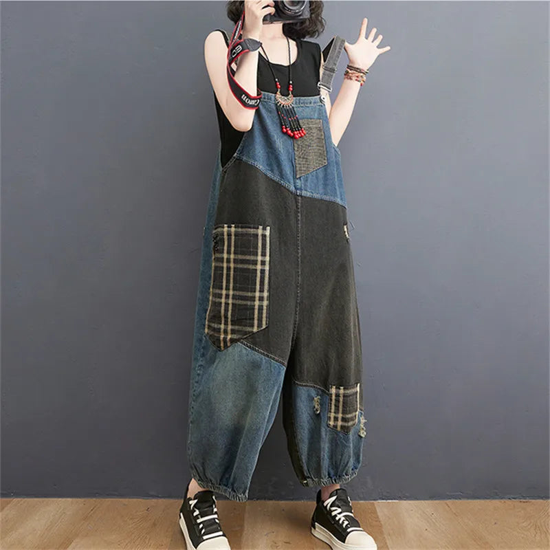 Luna Dames Denim Overalls voor Zomerse Stijlvolle Vrouwen