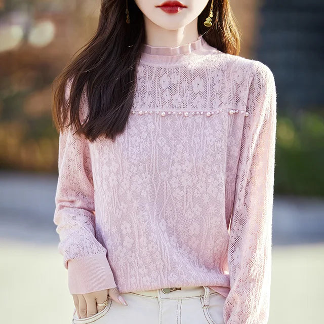 Luxe Kant Blouse voor Dames