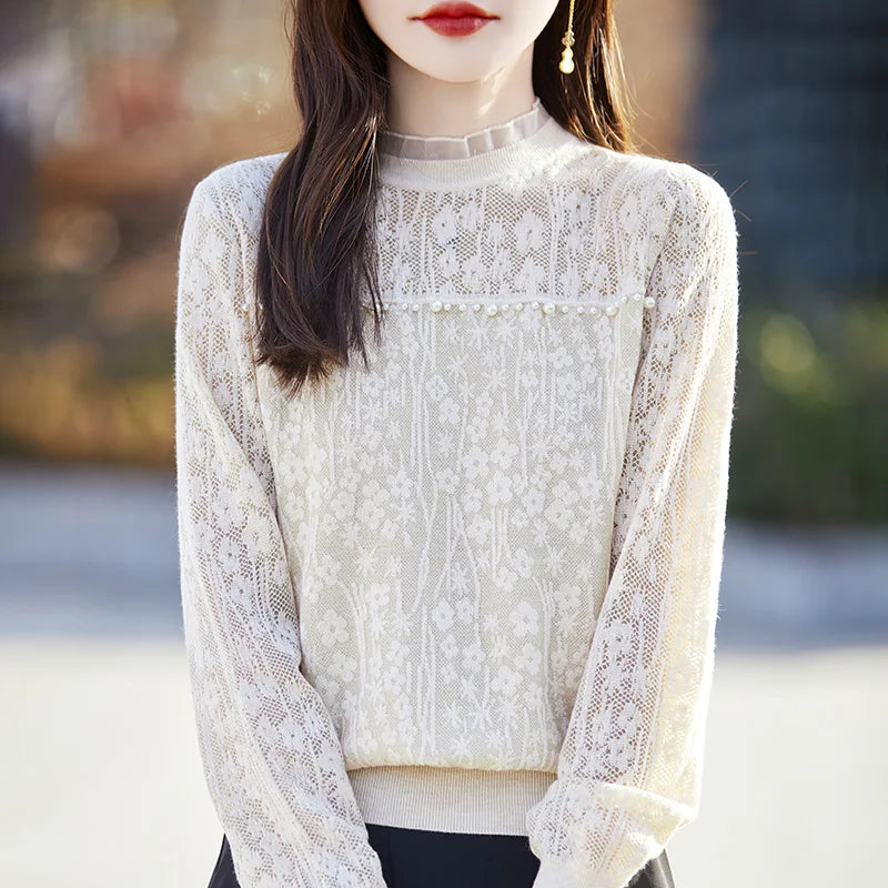 Luxe Kant Blouse voor Dames