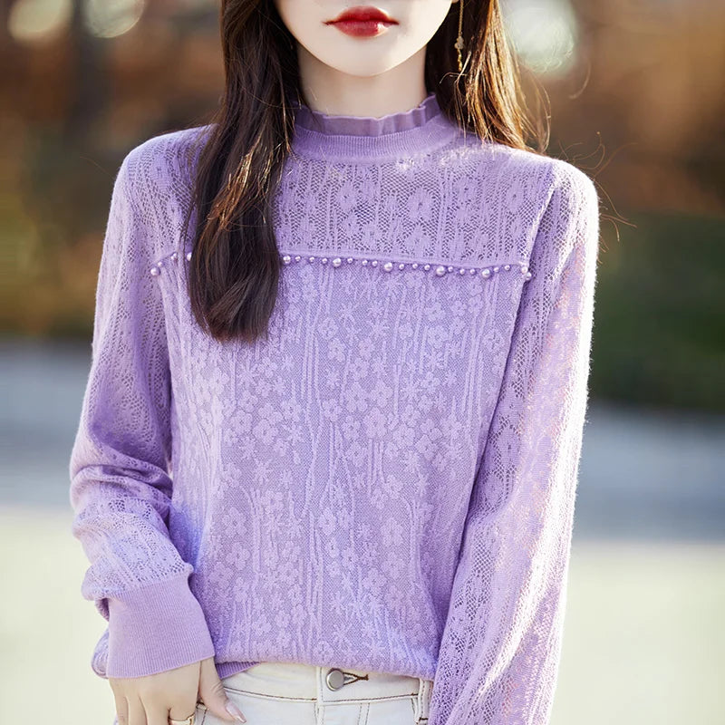 Luxe Kant Blouse voor Dames