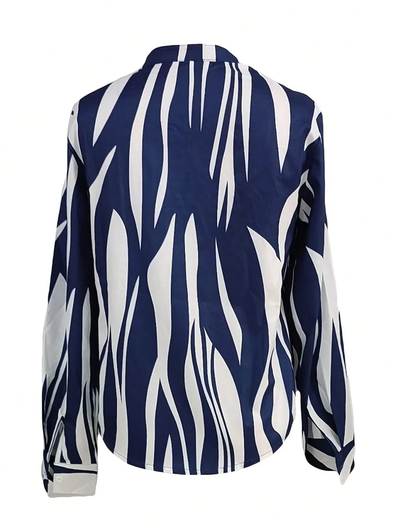 Voorjaar/Zomer Gedrukte Blouse met Lange Mouwen